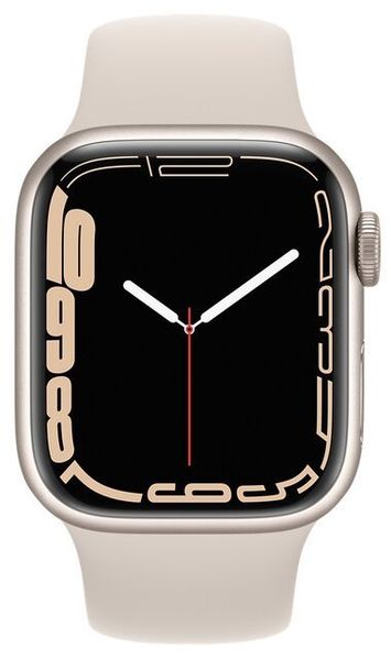 Умные часы Apple Watch Series 7 41mm Aluminium with Sport Band, сияющая звезда (MKMY3RU/A)