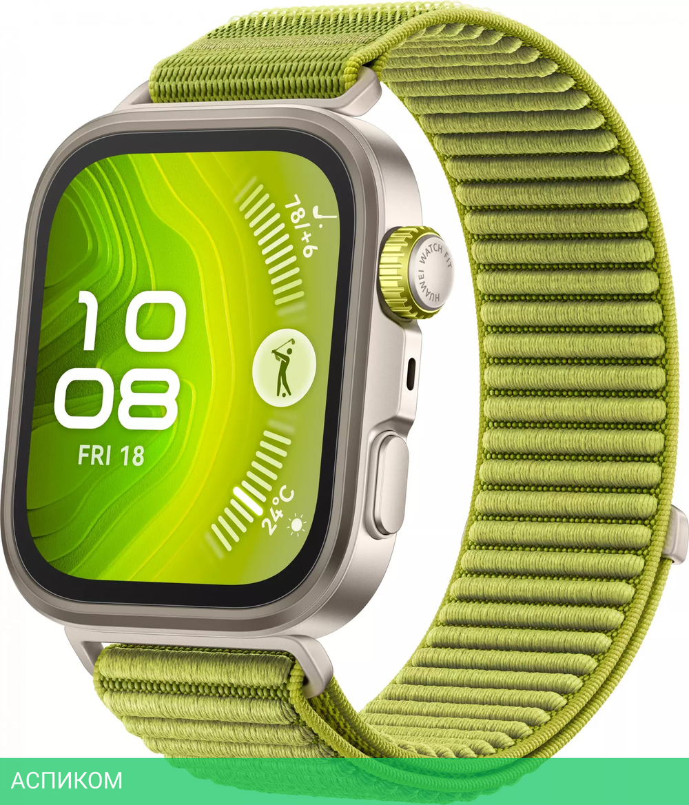 Умные часы Huawei Watch Fit 4 Pro SYA-B29 Green Nylon Strap (55020FAG)