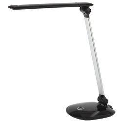 Настольный светильник ЭРА NLED-456-10W-BK-S светодиодный черный с серебром