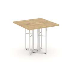 Rift Direct Стол журнальный RF.SJ-001 Тиквуд Светлый/Металл Белый 680*680*580