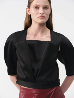 Топ с объемными рукавами OLA OLA