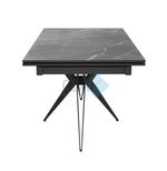Стол DikLine KW160 керамика опоры чёрные 2 уп.