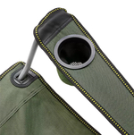 Кресло PREMIER складное с откид.спинкой, твердые тканевые подлокотники (зеленый), нагрузка 80 кг