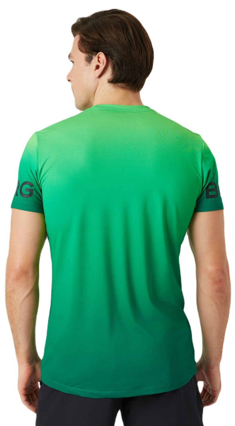 Мужская теннисная футболка Björn Borg Printed - зеленый