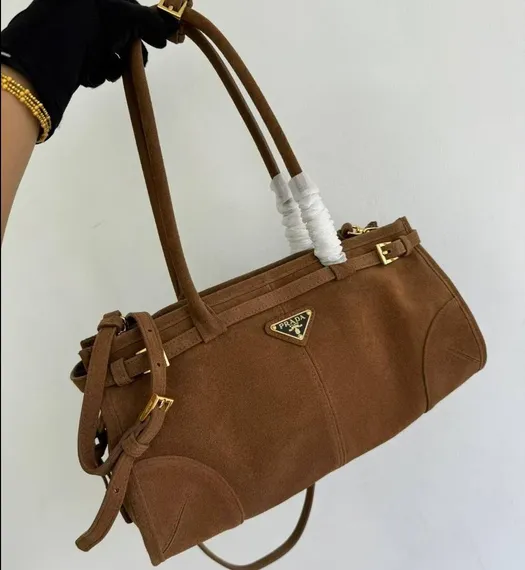 Сумка Prada Bonnie средняя замшевая