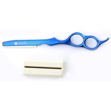 Dewal Филировочная бритва со станком M2134-BL