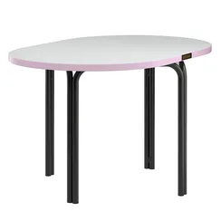 Столик кофейный ror, 75х50 см, черный/серый/розовый