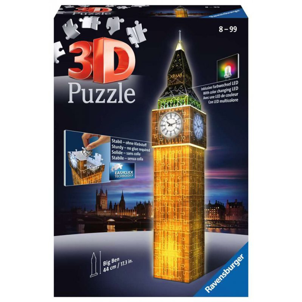 Ravensburger - Биг Бен ночью 3D Пазл 125883 / артикул   125883  / GTIN 4005556125883