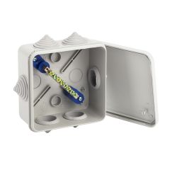 Коробка уравнивания потенциалов ЭРА KUPR-100-100-50 серая 100х100х50мм, шина 6х9, 8 групп IP55