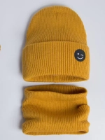 Шапка и снуд для мальчика на осень