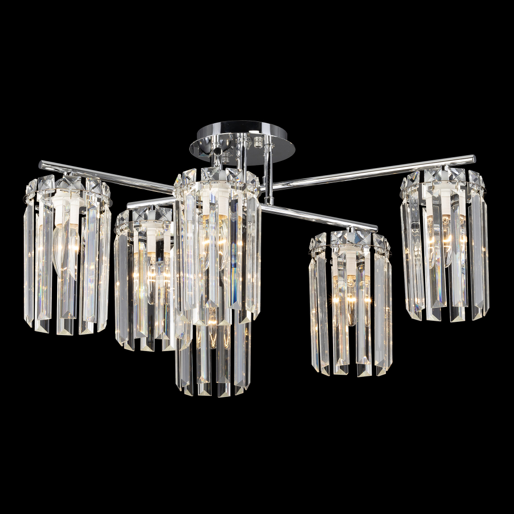 Citilux AXIS CL313261 Люстра хрустальная потолочная Хром