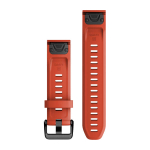 Ремешок сменный  QuickFit 20 мм Flame Red Silicone Band, 010-13102-02