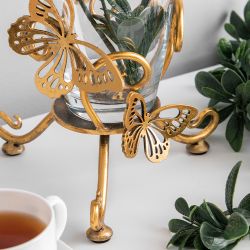 Ваза Бабочка Эир Бронза