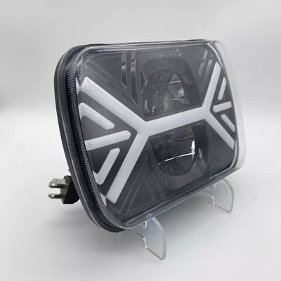 Светодиодная фара 7", 12В, 45 Вт, ip68, алюминий + дхо + поворотники