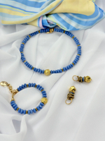 Колье из стекла и лавы.