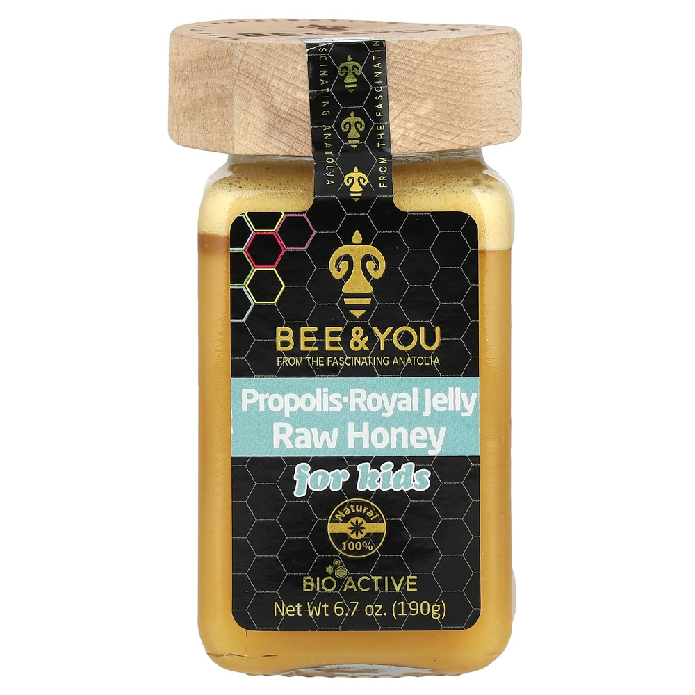 Bee & You, Raw Honey, прополис, маточное молочко, для детей, 190 г (6,7 унции)
