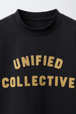 ZARA ТОЛСТОВКА С ДВОЙНЫМИ РУКАВАМИ В СТИЛЕ ПРЕППИ, ТЕМНЫЙ АНТРАЦИТ