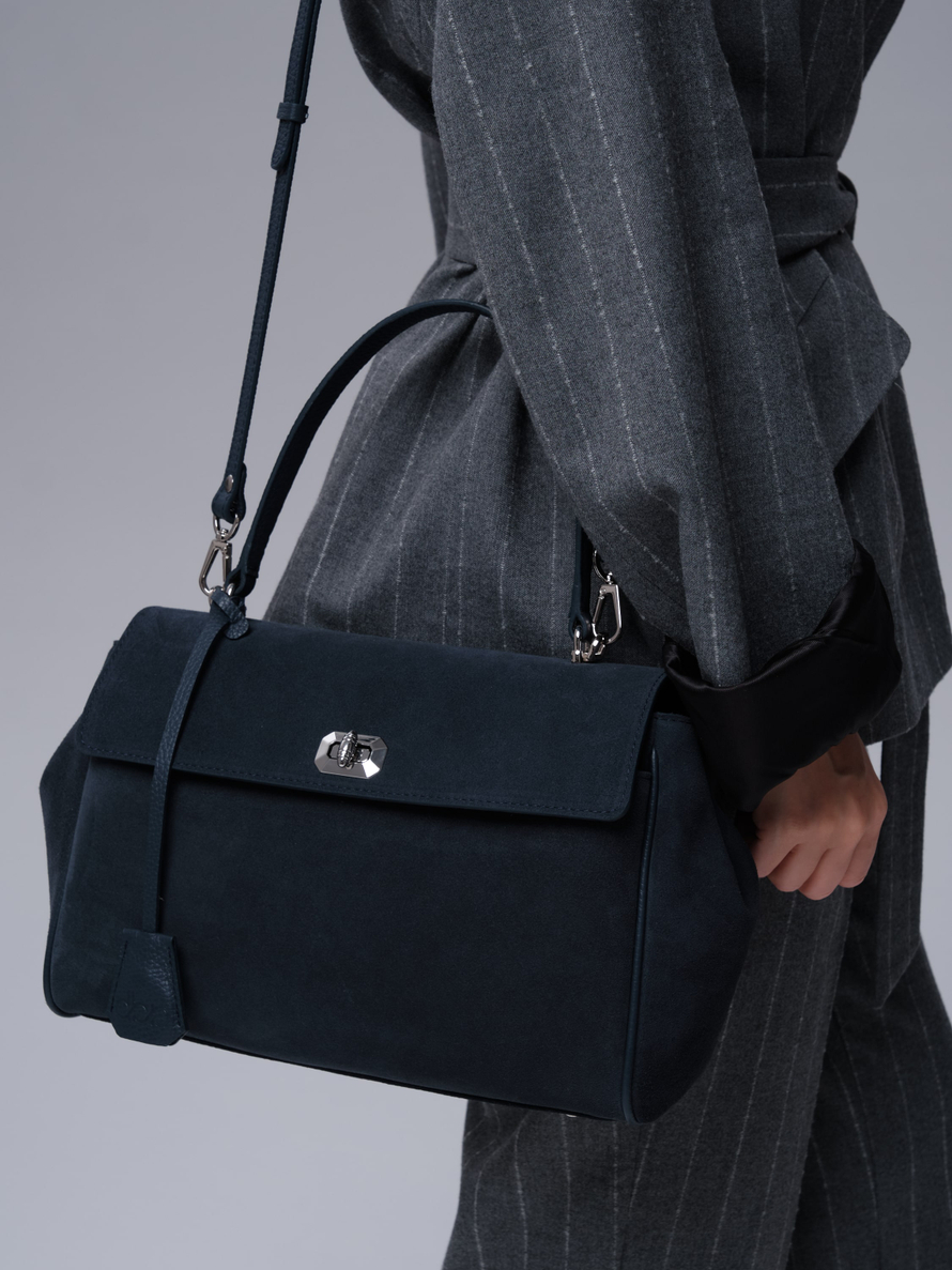 Замшевая сумка Nadi DBR 31356 синий