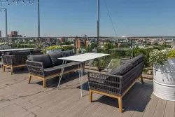 "Руссо" обеденный стол из HPL 150х80см, цвет "молочный"