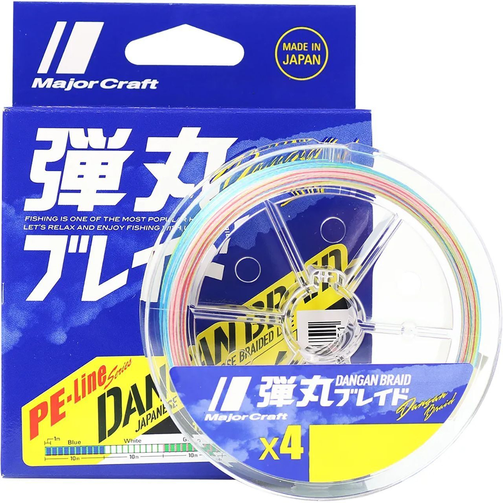 Шнур плетеный Major Craft Dangan Braid 150m X4 (розовый) DBE4-150/0.5PK