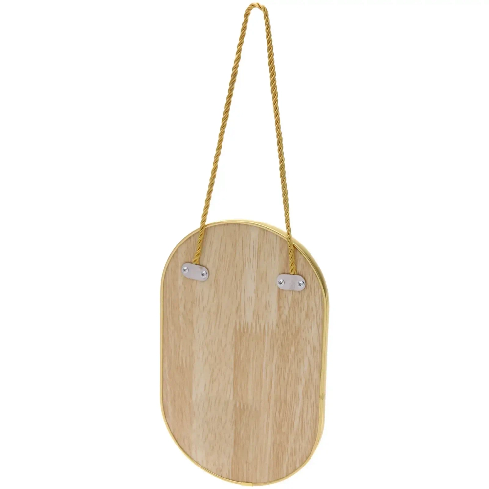 Зеркало подвесное «ЭЛАНТРА», овал, цвет золото, 16,5*26см