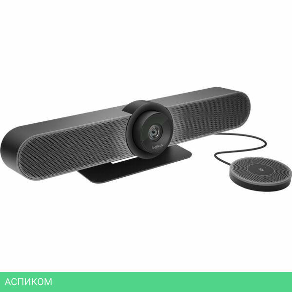 Микрофон Logitech MeetUp черный (989-000405)
