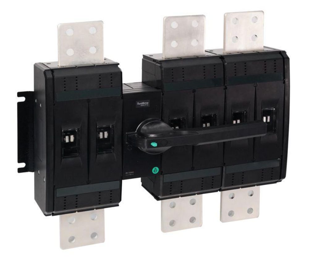 Выключатель-разъединитель SYSTEMEPACT SD1250 3п 1000А рукоятка фронт. центр (зак. отдельно) SE SSD12503MF1000
