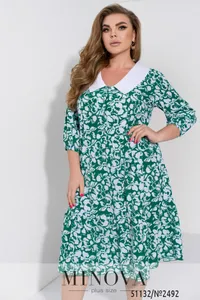 Платье 2492-зеленый Minova