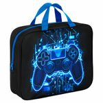 Папка на молнии с ручками BRAUBERG KIDS А4, 1 отделение, полиэстер, 80 мм, "Digital gamepad", 273316