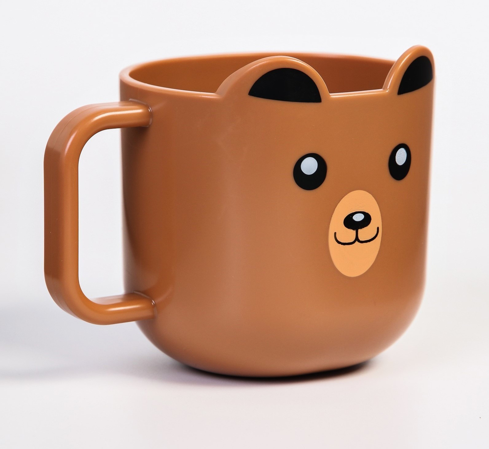 4591083 Кружка детская 260 мл., "Мишка", цвет коричневый