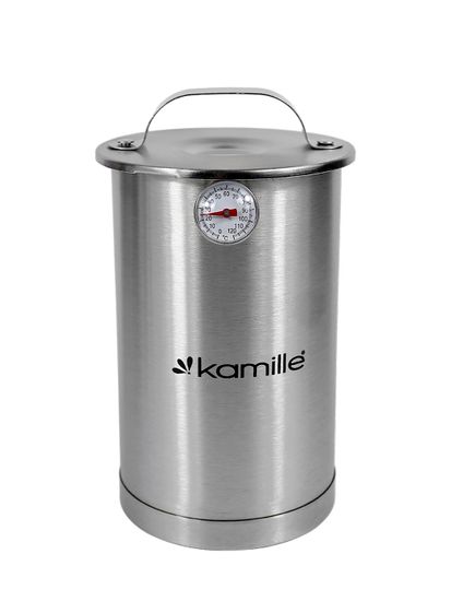 Ветчинница из нержавеющей стали с термометром 1,5 л. Kamille КМ-6506