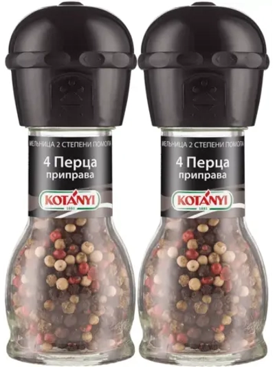 Приправа 4 Перца, мельница 35 г * 2 шт