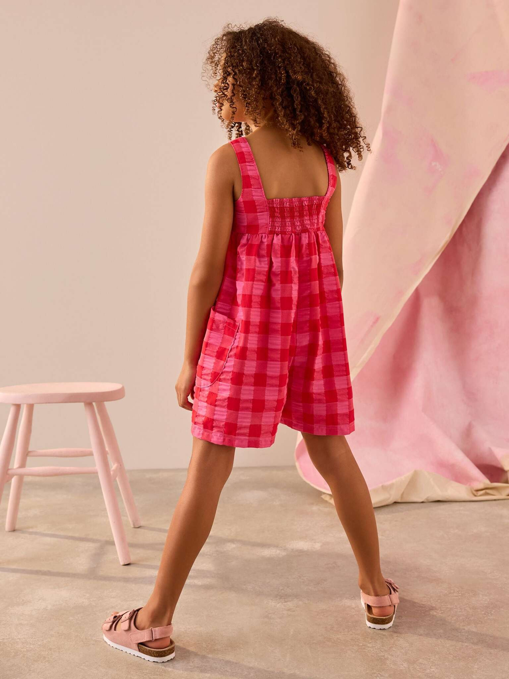 Комбинезон летний для девочки Next AD0-185, Фуксия