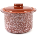 Горшок- сотейник 0,6л (мрамор коричневый)1ГС3мк-4