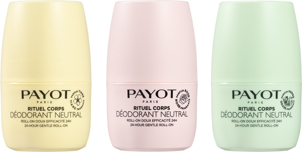 Payot Rituel Corps Deodorant Neutral Mini - шариковый мини-дезодорант /  zapachy grass 25  ml  / GTIN 3390150581984