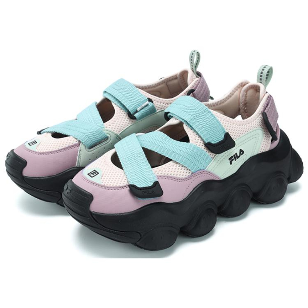 FILA Fragola Tracer Shoes "Black Pink Blue" Women"s