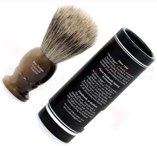 Помазок Edwin Jagger, темно-коричневый цвет, барсучий ворс, 1EJ872