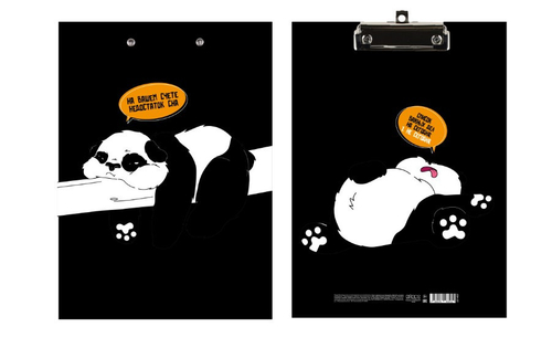 Планшет с зажимом А4 3мм КОКОС Панда (251457)