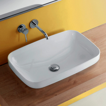 Раковина Kerasan Tribeca 514301 накладная 60 см, цвет белый