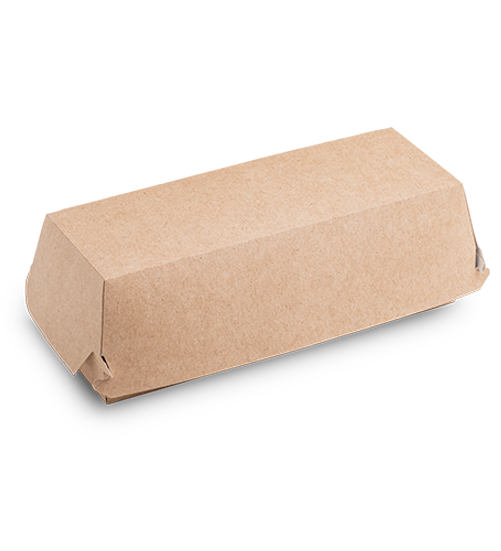 OSQ Упаковка HD BOX (1/50/400 шт.кор) Хот-дог с крышкой