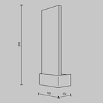 Настенный светильник (бра) Maytoni MOD318WL-L3BS3K