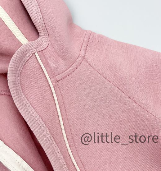 Комбинезон "Simple" из футера с начесом, Темная пудра