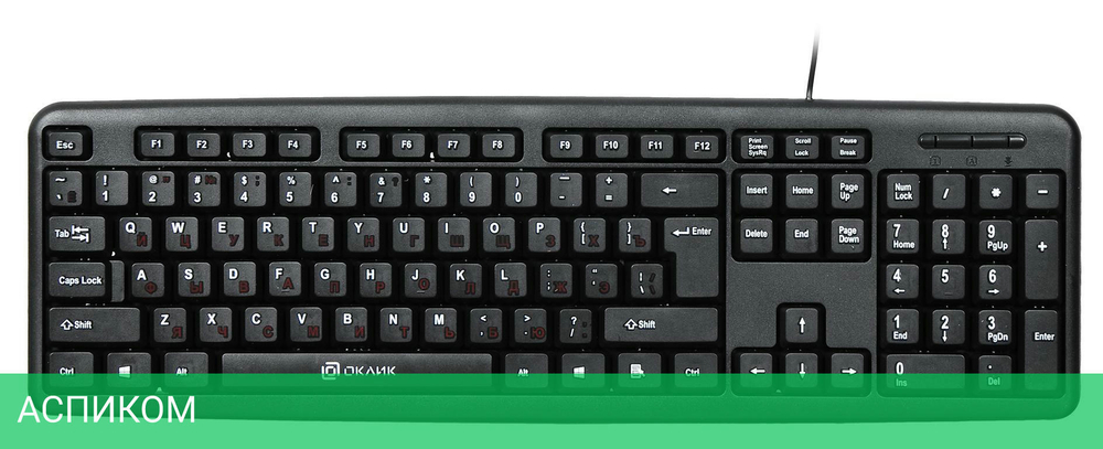 Клавиатура Oklick 90M черный (402127)