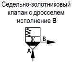LC32DB40B7X/V - Логический клапан (патрон) Ду32, функция - предохранительный клапан давления, давление открытия 4 бар, B = седельно-золотниковый с демпфером, уплотнение V = FKM