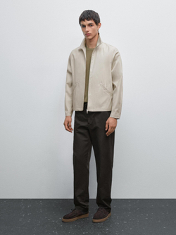 Massimo Dutti Джоггеры из хлопковой смеси, стальной