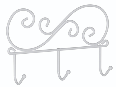 Вешалка "Кружева 3" белая