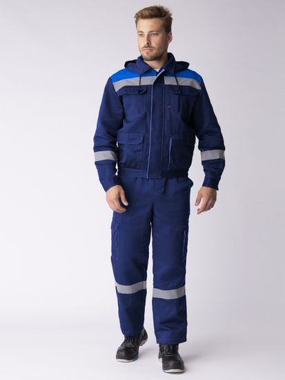 Костюм "Титан-2" полукомбинезон (т.синий/василек)