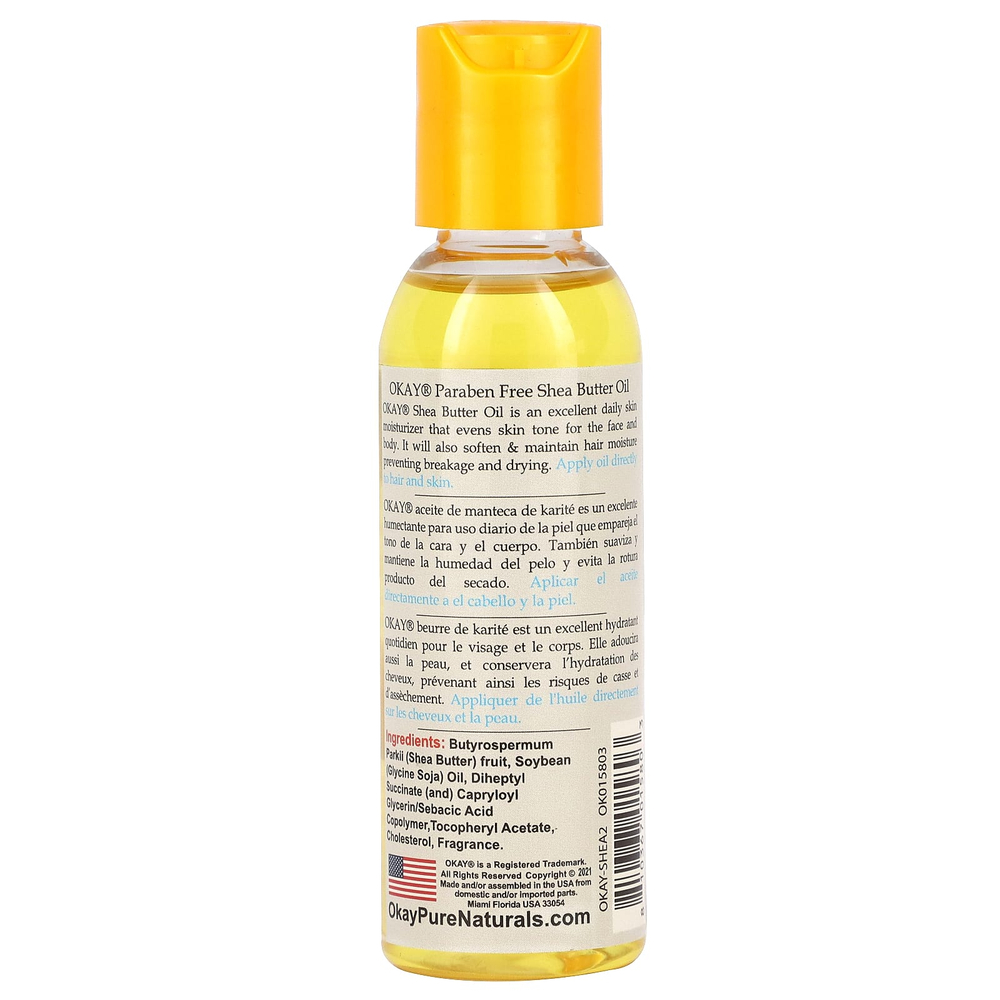 Okay Pure Naturals, Смешанное масло ши, 59 мл (2 жидк. унц.)