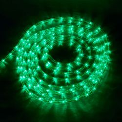 ULD-D50 8M-С08 IP44 GREEN Гирлянда светодиодная Дюралайт. 8м. С контроллером. Зеленый свет. Провод прозрачный. ТМ Uniel