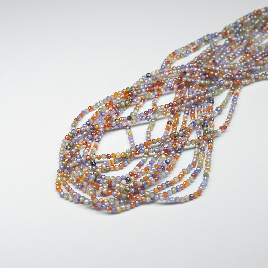 Фианиты, оттенок "Mix", 2мм шар, микроогранка